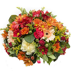 Autumnal Funeral Posy Pad